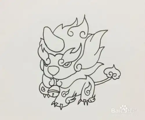 年兽的简笔画教程