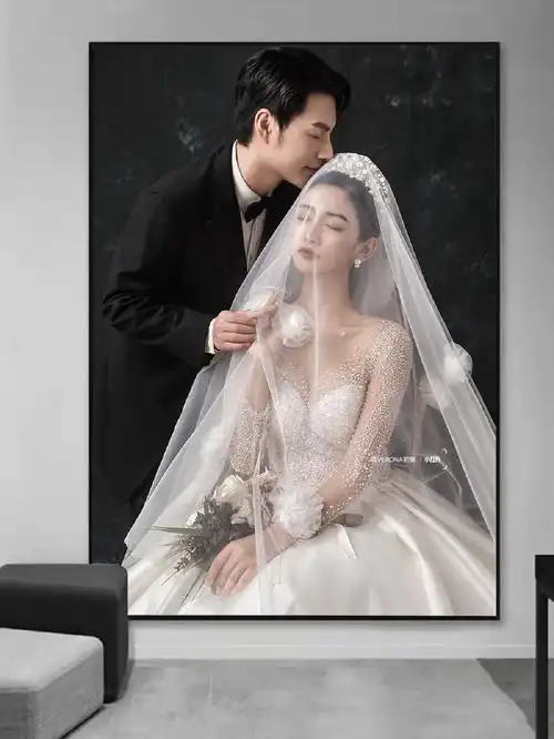 这组婚纱照做放大相框也太好看了吧60绝了