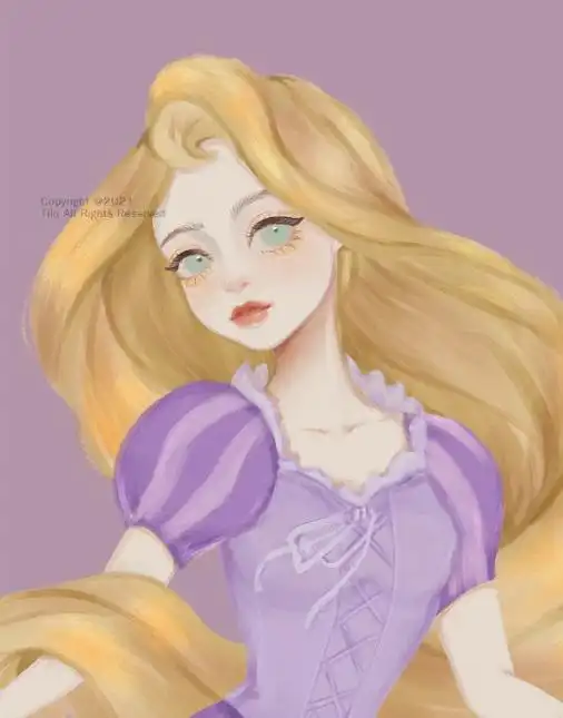 清新风的迪士尼公主爱洛公主唯美华丽艾莎女王仙气十足