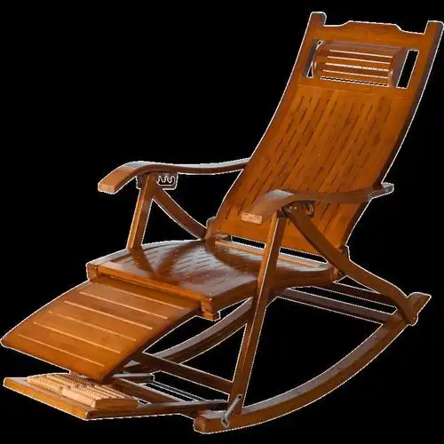 躺椅竹子老式老年人舒适阳台睡觉晒太阳家用可调节中午休息的休闲