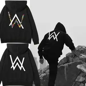 艾伦沃克同款卫衣男alanwalker秋冬加绒衣服艾兰沃克连帽外套情侣