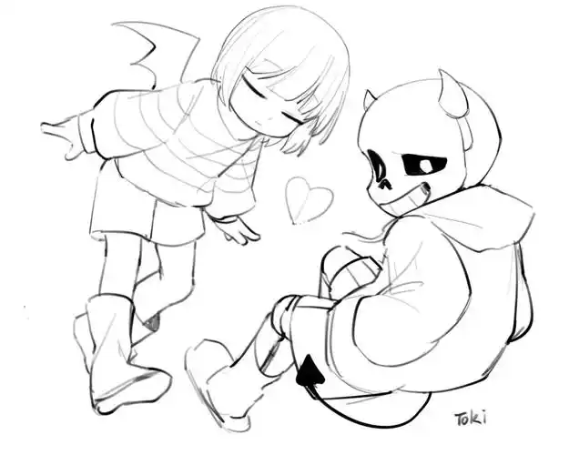 undertale  #sans  #传说之下  #frisk  #ut  #sf  #衫福
