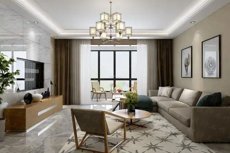 2020家庭现代客厅装修 2020现代客厅装修效果图图片