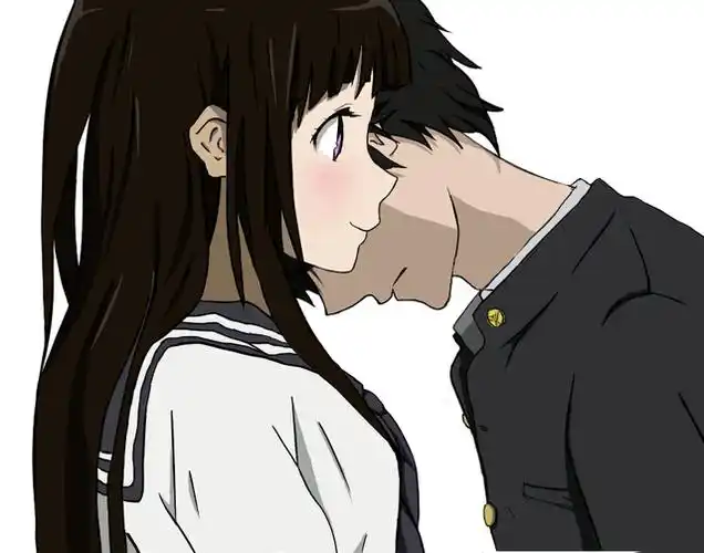 来源p站高清动漫美图壁纸头像,冰菓专辑,千反田和折木甜甜的恋爱