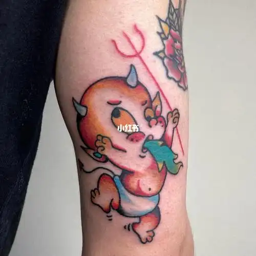 客人想要一个可爱又凶的小恶魔纹身97