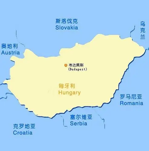 匈牙利位置图