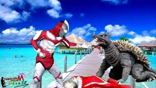 闯关族m78:奥特曼被怪兽踩在脚下!超人力霸王来了!赛文奥特曼日常