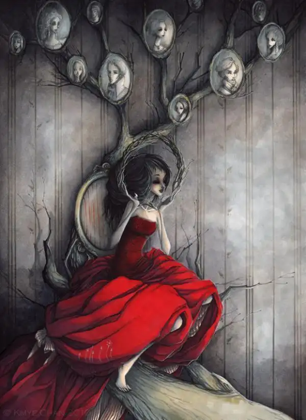暗黑和童话的碰撞,一组诡异哥特系插画 | 来自法国插画师kmye chan