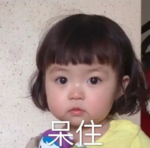 呆住萌娃罗熙表情包罗熙萌娃呆住表情