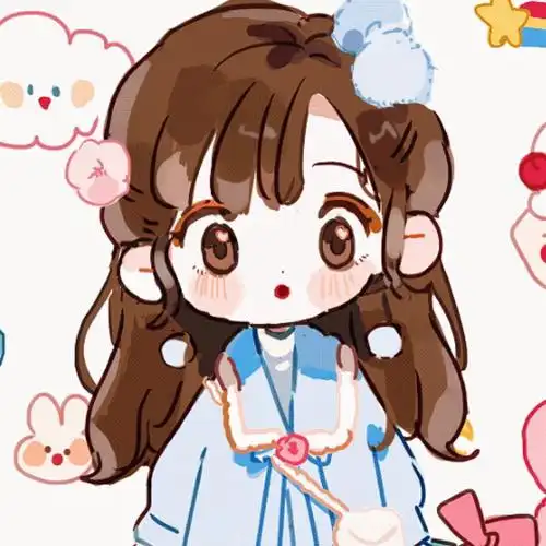 超可爱的卡通头像 画师微博id:普通小狗 自截