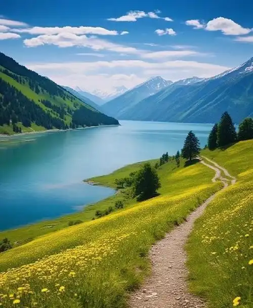 在喀纳斯湖的美丽风景中,我找到了内心深处的宁静和平和