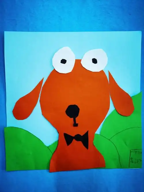 巧手剪贴(小狗)