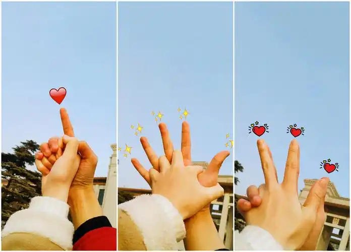 壁纸分享|解锁情侣拍照新手势啦