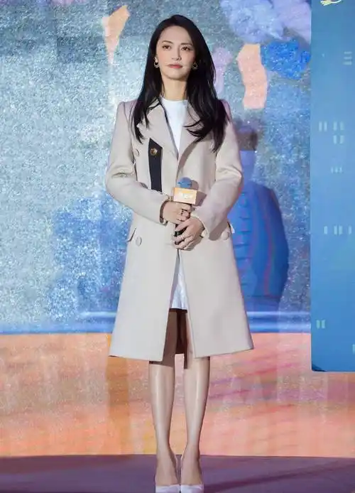 大嘴女神姚晨的性感高跟鞋_尖头_黑色_女明星