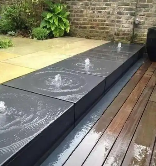 庭院水景墙图片(庭院景观水墙)-语录网