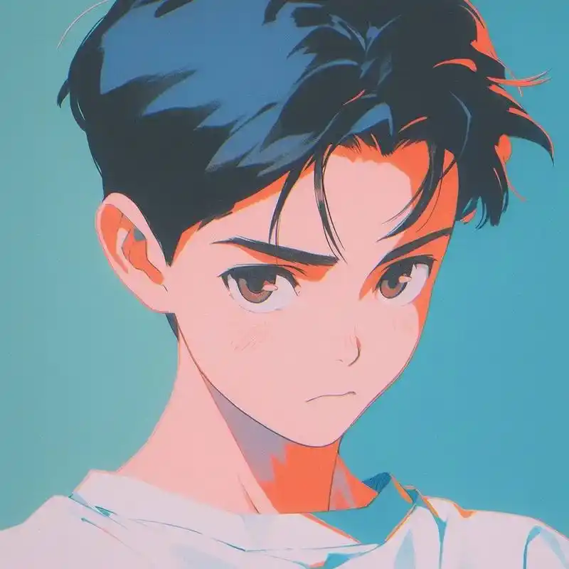 昭和旧漫复古头像(男)少年感max! #二次元 #优质头像  - 抖音