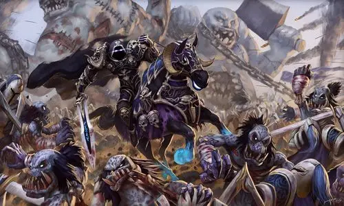 魔兽玩家原创作品分享统帅亡灵大军的死亡骑士