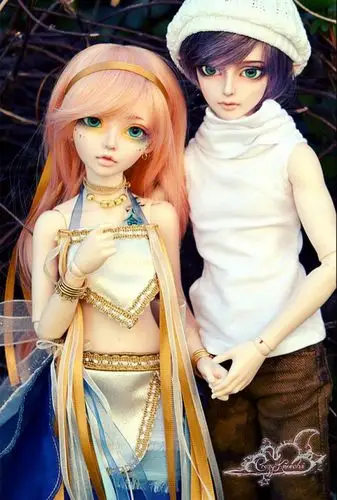 日本 动漫 sd娃娃 bjd 玩具 人偶 情侣 爱情 情人