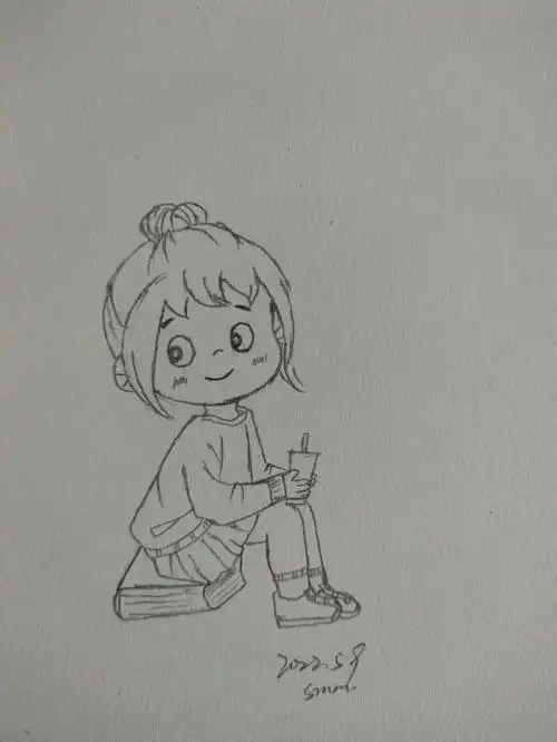 自学画画  #简笔画 #简笔画教程 #绘画 #我的绘画成长史  #独居女孩