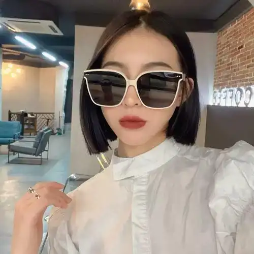 大框墨镜女夏季防晒高级感ins大脸显瘦防紫外线太阳镜显脸小韩版