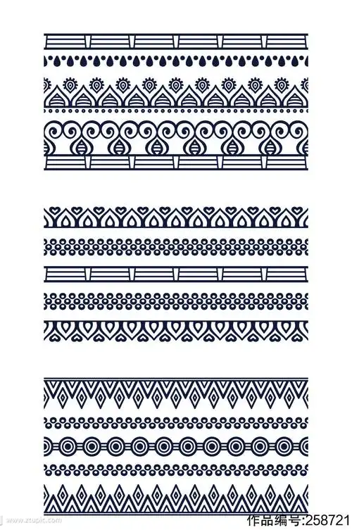 手绘精美蕾丝花边装饰元素