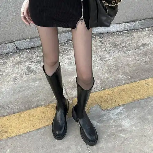 好显腿长的高筒靴我真的会穿一百年