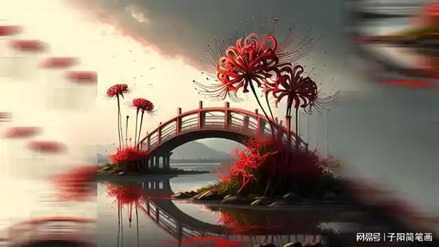奈何桥彼岸花这些词探索ai绘图技术图片