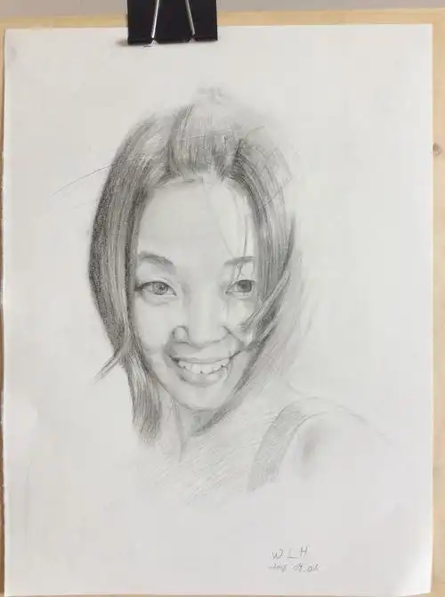 给同学画肖像素描|纯艺术|绘画|天空catherine - 原创作品 - 站酷