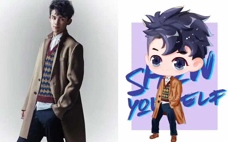 【q版漫画】吴磊同人漫画绘制过程!q萌show youerself!