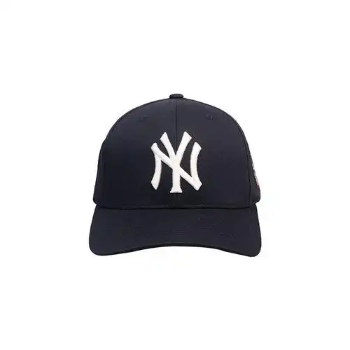 mlb美职棒棒球帽子男女青少年男女鸭舌遮阳帽ny洋基队深蓝白标有侧标