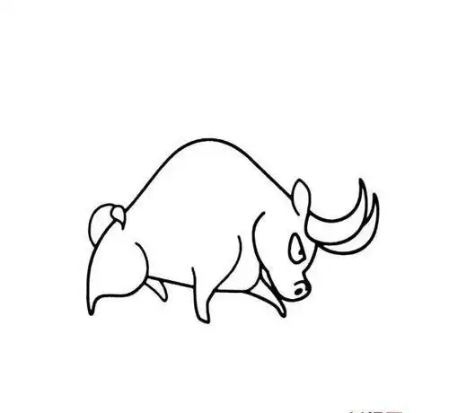 野牛的简笔画画