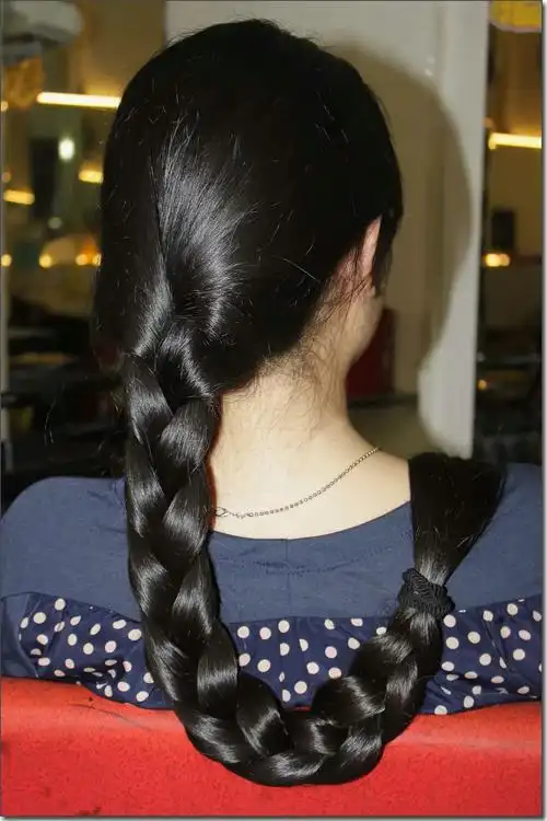 剪下女教师90公分丰厚长发face11015