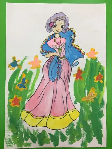 邹汶馨小公主绘画作品欣赏