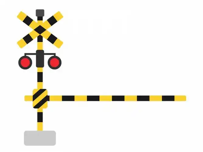 铁路道口的例证