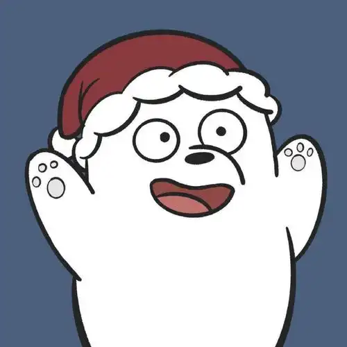 三只开心裸熊的圣诞开黑头像三张一组