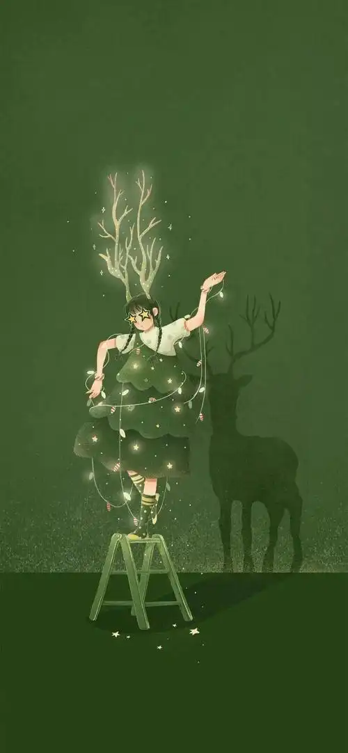 有没有淡绿色的全面屏手机壁纸推荐