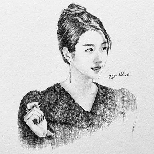 主页 美术作品 素描作品  在绘画人物素描时,要注重生动感,让人物形象