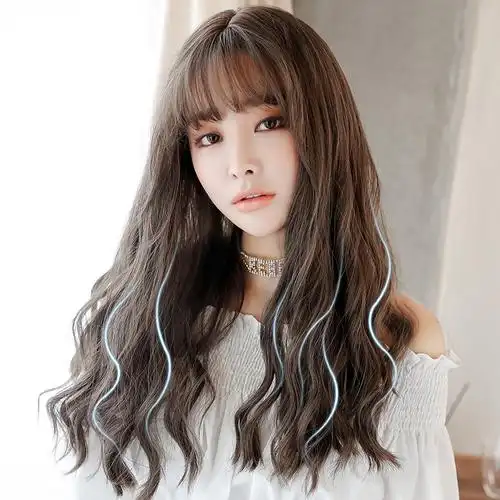 长发假发中长自然蓬松大波波浪微卷卷发网红整顶假发