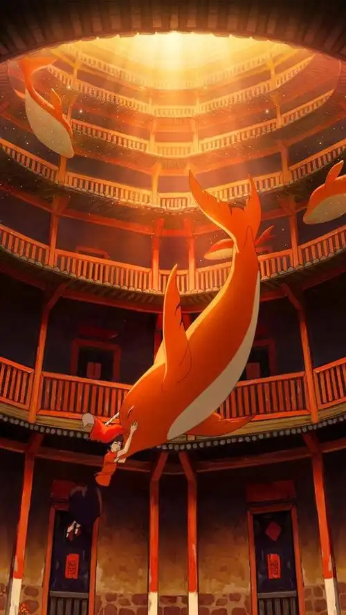 听着周深唱的大鱼海棠让人瞬间穿越,《大鱼海棠》壁纸图片