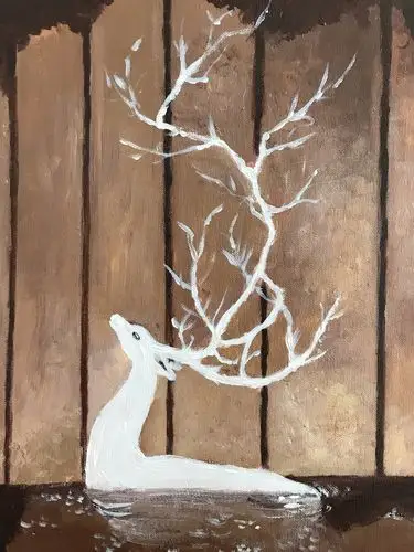 梅花鹿系列_宁建琴_锡清画廊_画廊主页_雅昌艺术网