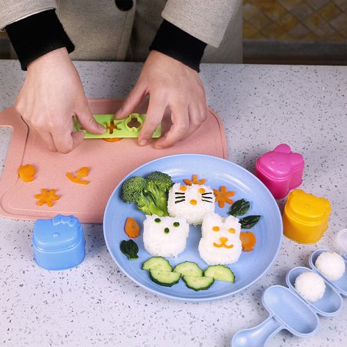 小麦秸秆摇饭神器米饭团模具10件套摇摇乐让宝宝爱上吃饭diy手工