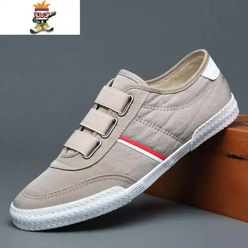 布鞋男春季新款透气男鞋韩版潮流男士低帮运动休闲帆布鞋小白鞋闪潮