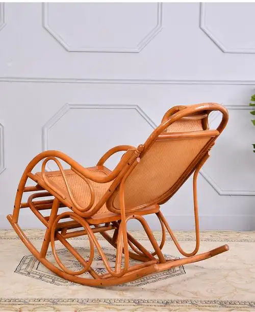 藤编阳台家用休闲摇摇椅老人沙发躺椅逍遥椅 09啡磨色摇椅【图片 价格