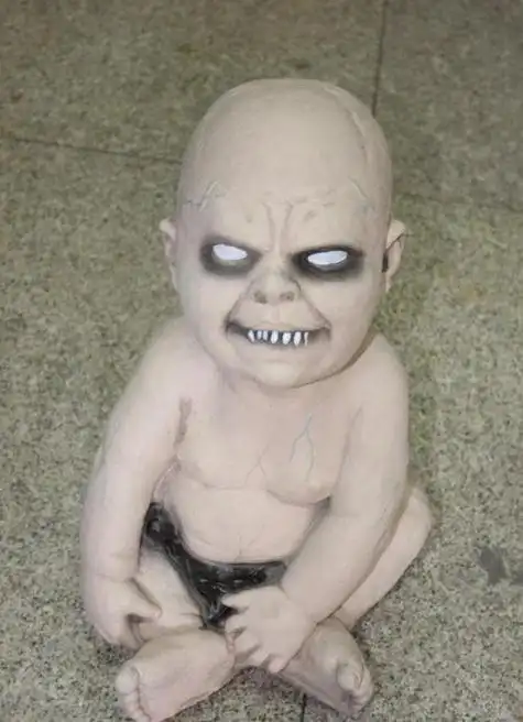 人偶娃娃恐怖简笔画