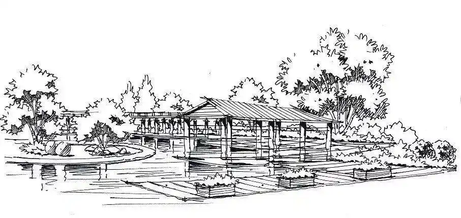 手绘之美100张建筑景观手绘效果图