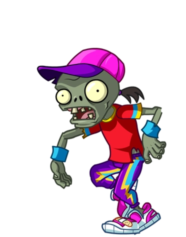 简笔画主舞大战僵尸