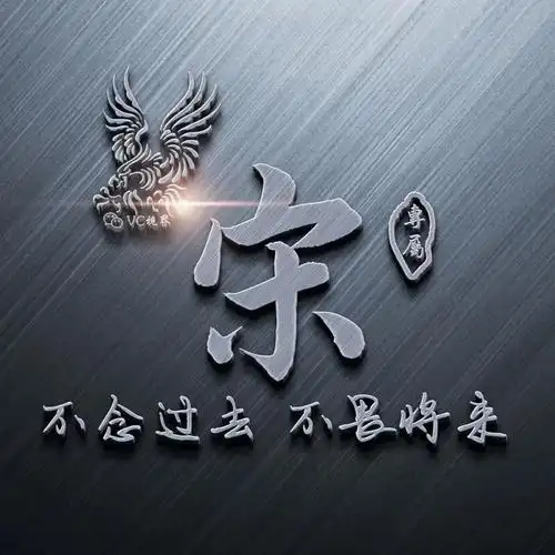 姓氏头像 | 签名头像 | 微信头像 | 金属质感:不念过去不畏将来