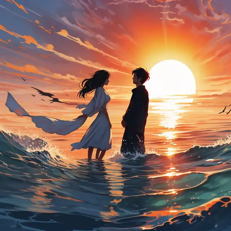 93大海日出头像系列98 迎接第一缕阳光,感受大海的温柔与力量.