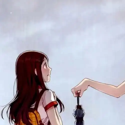 一人一半情侣动漫头像图片,很有创意