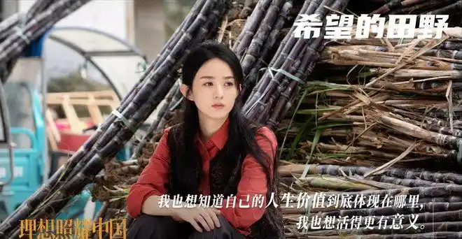 在2021年的电视剧《理想照耀中国》"希望的田野"单元里,赵丽颖就曾